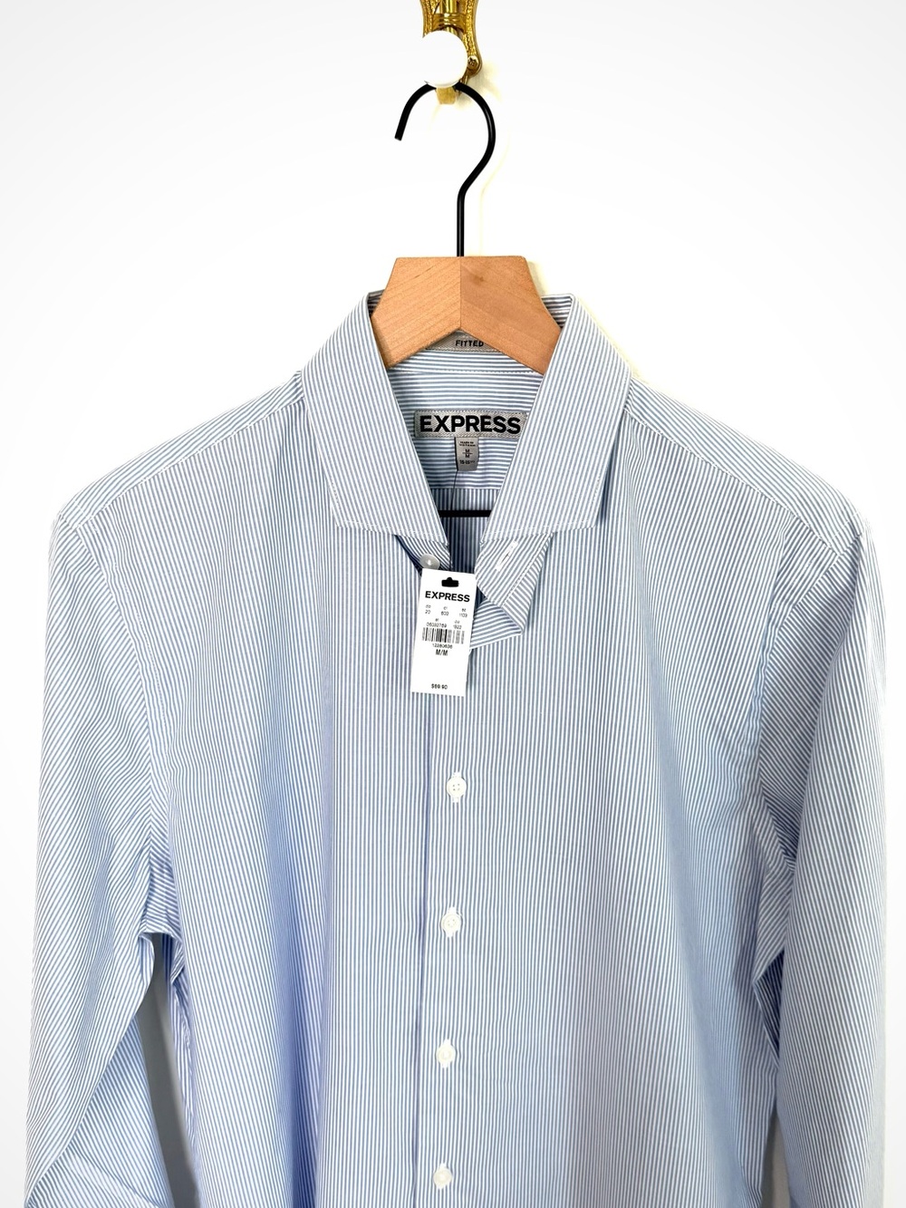 NWT Express Blue Stripe Button Down | M